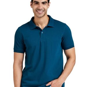 symbol men's cotton rich solid polo tshirt | collar tshirts | half sleeves | plain regular fit